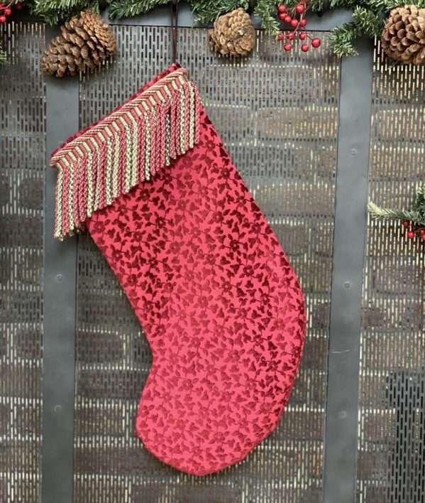 Poinsettia-patterned-red-and-festive-luxury-christmas-stocking-3