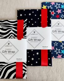 Cabban & Co Fabric Gift Wrap in its packaging