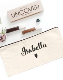 Allegra Personalised Canvas Pouch