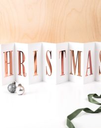 Foiled Christmas Banner Card