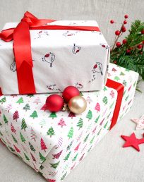 Christmas Designs of Fabric Gift Wrap