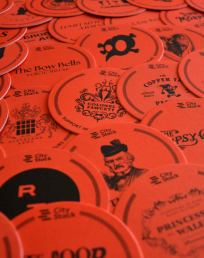 CityStack Discovery beer mats to learn more about independent pubs
