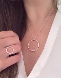 Elevate circle ring statement ring & pendant