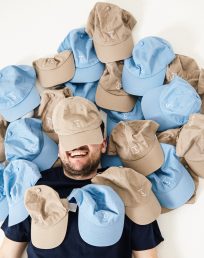 Smiley Organic Cotton Caps