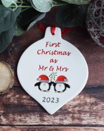 First Christmas as Mr & Mrs 2023 Bauble