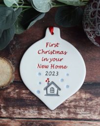 First Christmas in New Home 2023 Bauble