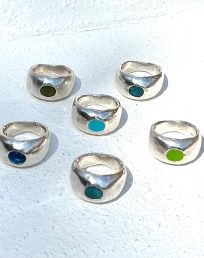 Rings with resin