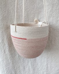 Hanging Basket in blush