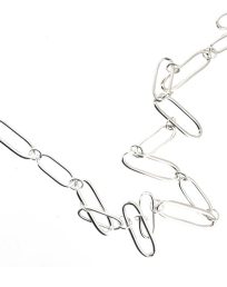 Silver Orbit chain necklace