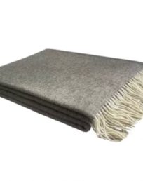 Charcoal Mohair Blanket