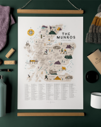 282 Munros Map Checklist