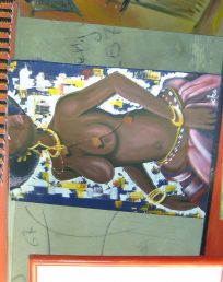 AFRICAN ART PAINTER PAINTING