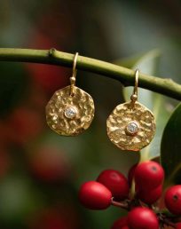 Freya Earrings Gold Quince Jewellery