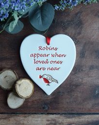 Robins Appear Memorial Heart