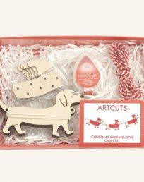 Christmas Sausage Dog Wooden Craft Kit